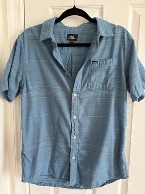 O'Neill Light Blue Short-Sleeve Button-Down Shirt